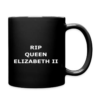 RIP KÖNIGIN ELIZABETH II. - Tasse einfarbig - Schwarz - Rechts
