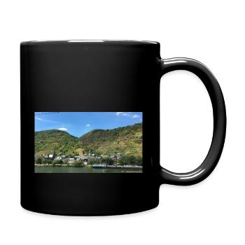 Erlebe deine Natur - Tasse einfarbig - Schwarz - Rechts