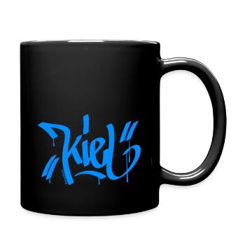 Kiel Graffiti - Tasse einfarbig - Schwarz - Rechts