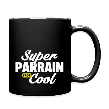 Super parrain cool / humour parrain - Mug uni - noir - Droite