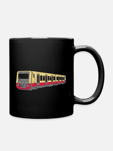 Berliner S-Bahn - Tasse einfarbig - Schwarz