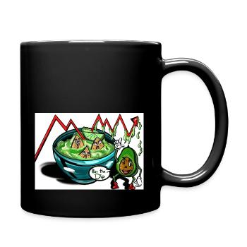 Buy the Dip - Tasse einfarbig - Schwarz - Rechts
