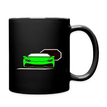 Huracan Front - Tasse einfarbig - Schwarz - Rechts