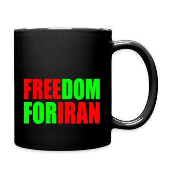Freedom for iran - Full Colour Mug - black - Right