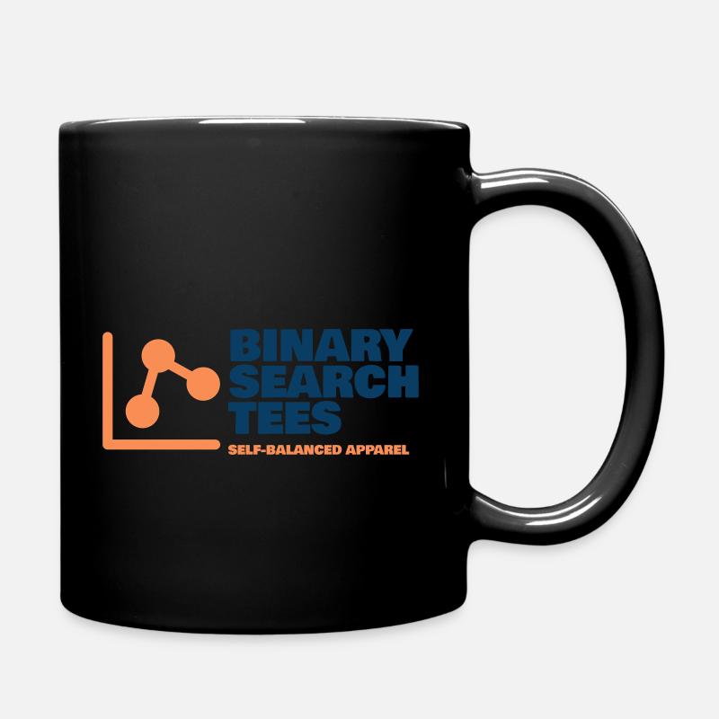 Binary Search Tees T-shirt - Full Colour Mug - black