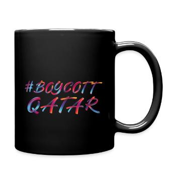 BOYKOTT KATAR - Tasse einfarbig - Schwarz - Rechts