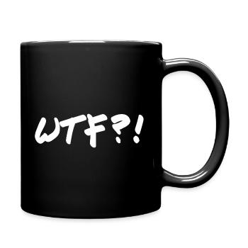 WTF - Tasse einfarbig - Schwarz - Rechts