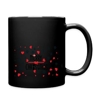 Fröhliche Katzen - Tasse einfarbig - Schwarz - Rechts