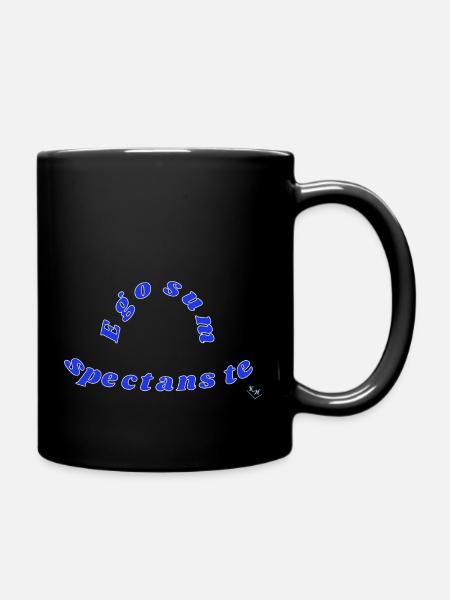 Latein - Tasse einfarbig - Schwarz