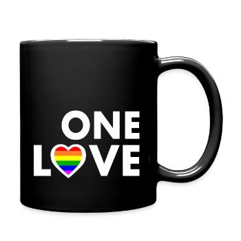 One love - Mug uni - noir - Droite