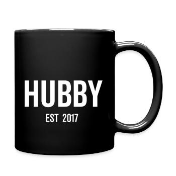 Hubby Est 2017 - Full Colour Mug - black - Right