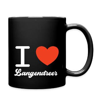 i love Bochum Langendreer - Tasse einfarbig - Schwarz - Rechts