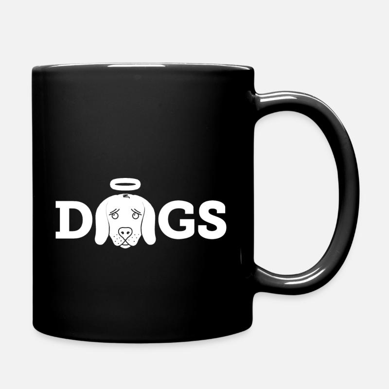 Holy Dogs (white) - Full Colour Mug - black