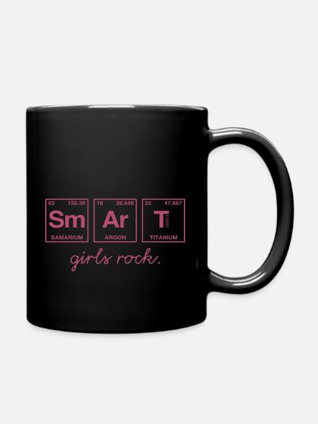 SMART GIRLS ROCK - Elemente Perdiodensystem - Tasse einfarbig - Schwarz