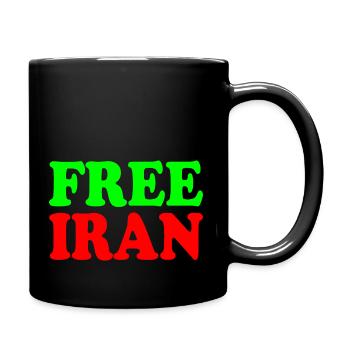 Free iran - Mug uni - noir - Droite