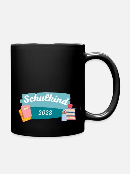 Schulkind 2023 - Tasse einfarbig - Schwarz