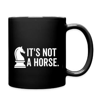Ce n’est pas un cheval - Mug uni - noir - Droite
