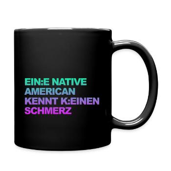 Ironie: Gendern und politisch korrekt! - Tasse einfarbig - Schwarz - Rechts