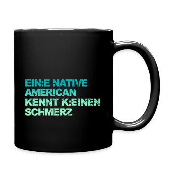 Lustiger Spruch und Satire über Gendern & Wokeness - Tasse einfarbig - Schwarz - Rechts