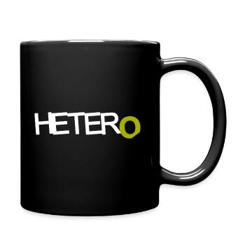 HETER O - hell - Tasse einfarbig - Schwarz - Rechts