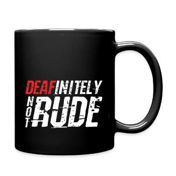 Définitivement pas impoli - Mug uni - noir - Droite