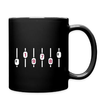 1978 Birthday Disco DJ Anniversary Sound Engineer - Full Colour Mug - black - Right