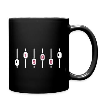 1980 Birthday Disco DJ Anniversary Sound Engineer - Full Colour Mug - black - Right