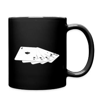 boardgame chess backgammon game night - Tasse einfarbig - Schwarz - Rechts