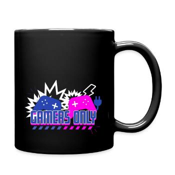 Gamers Only - Tasse einfarbig - Schwarz - Rechts