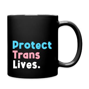 Protect Trans Lives Soutenez la fierté LGBT transgenre - Mug uni - noir - Droite