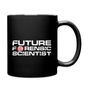Future Forensic scientist - Tasse einfarbig - Schwarz - Rechts