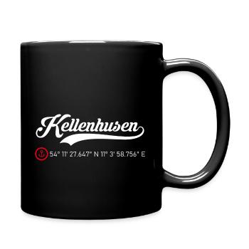 Kellenhusen Koordinaten - Tasse einfarbig - Schwarz - Rechts