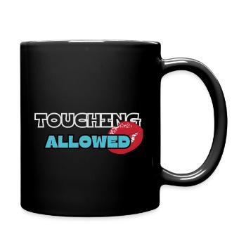 Touching Allowed - Full Colour Mug - black - Right