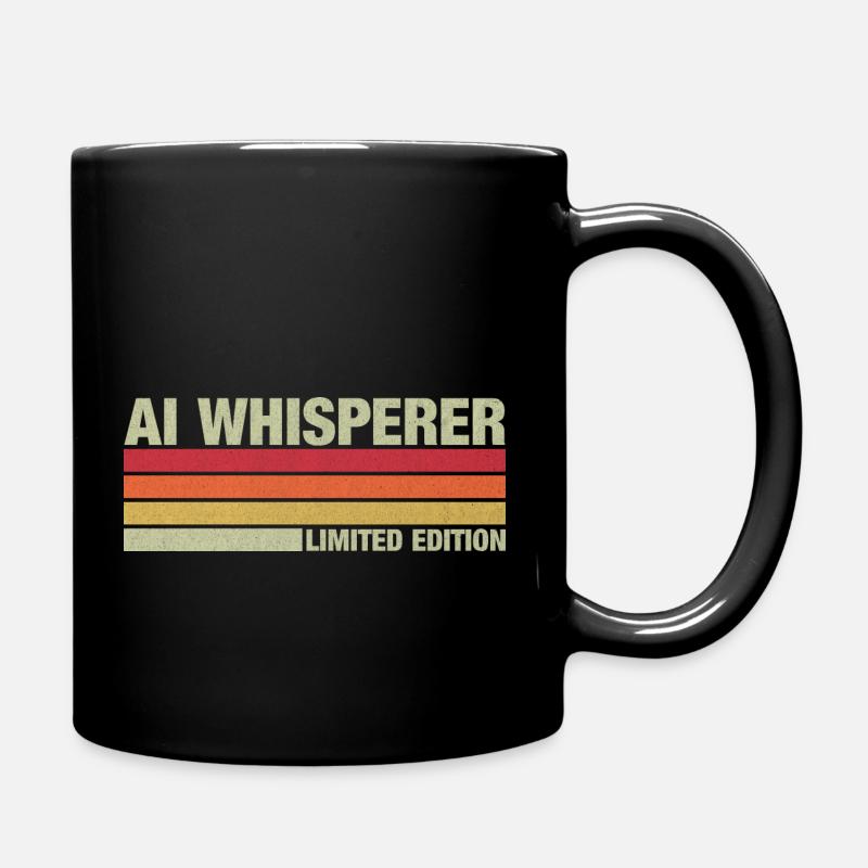 AI Whisperer - Tasse einfarbig - Schwarz