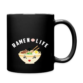 Funny Ramen Life, Cool Noodle Soup - Mug uni - noir - Droite