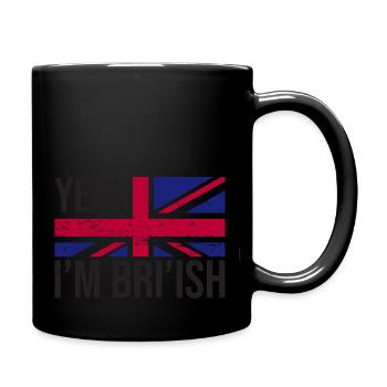 Yeah Im British - Full Colour Mug - black - Right