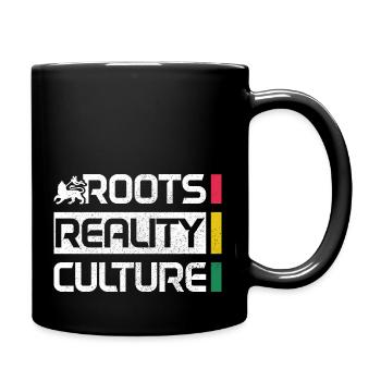 Reggae Musik Rastafari Jamaika - Tasse einfarbig - Schwarz - Rechts