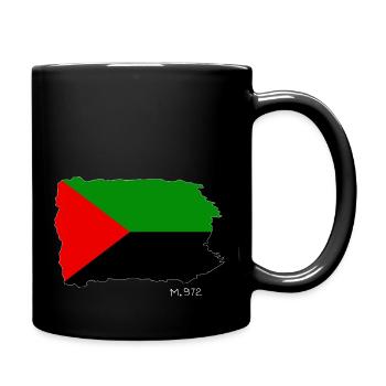 MARTINIQUE TORN FLAGM.972 (White) - Mug uni - noir - Droite
