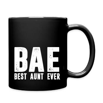 Beste Tante aller Zeiten BAE Tante Geschenke Tante - Tasse einfarbig - Schwarz - Rechts