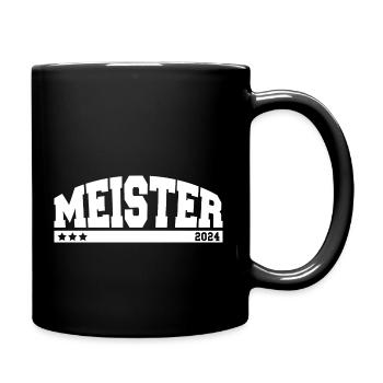 Meister 2024 - Tasse einfarbig - Schwarz - Rechts