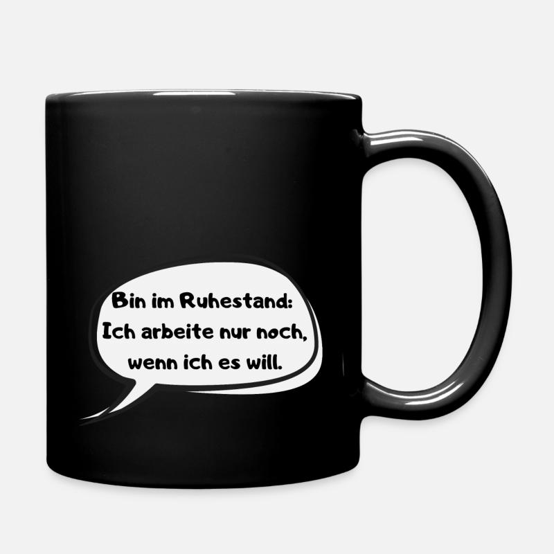 Ruhestand - Tasse einfarbig - Schwarz