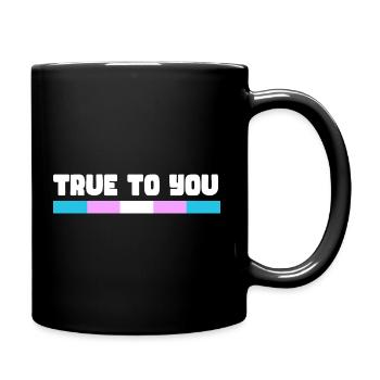 Rainbow Connection Embrace, Happy Pride - Tasse einfarbig - Schwarz - Rechts