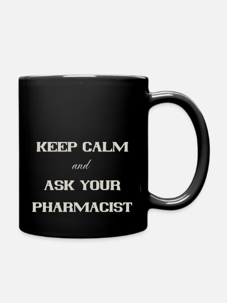 keep calm - Tasse einfarbig - Schwarz