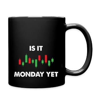 Is it Monday yet Stock Trading - Tasse einfarbig - Schwarz - Rechts