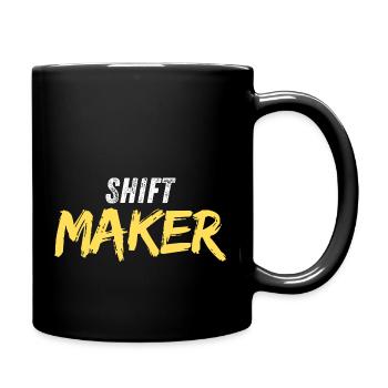 Shiftmaker T Shirt - Tasse einfarbig - Schwarz - Rechts