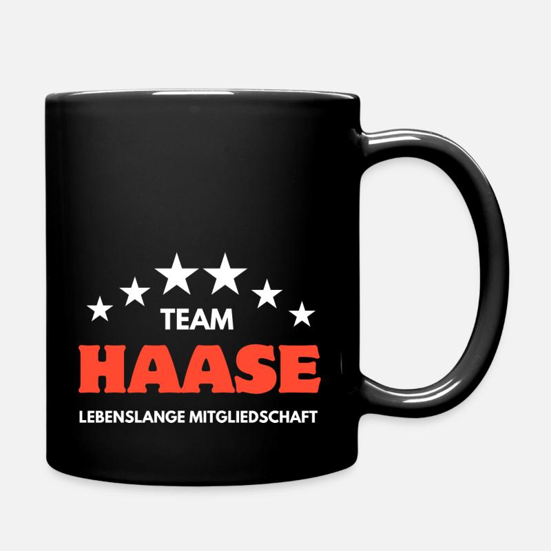 Team Haase - Tasse einfarbig - Schwarz