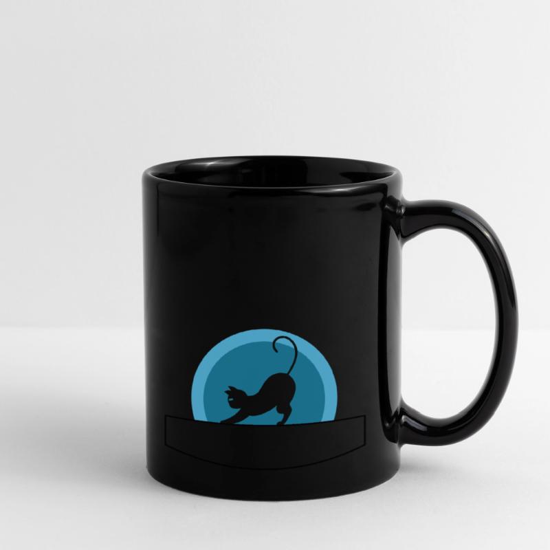 Chat | avec champ d’écriture | Vectorale Mug uni