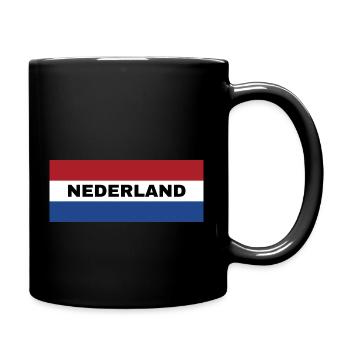 Drapeau néerlandais - Mug uni - noir - Droite