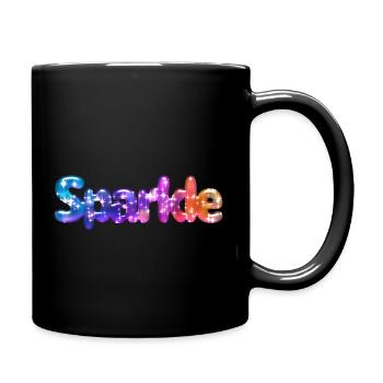 Effet de texte scintillant - Mug uni - noir - Droite
