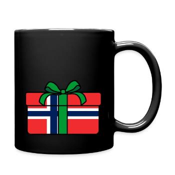 Christmas gift Flag Norway - Full Colour Mug - black - Right
